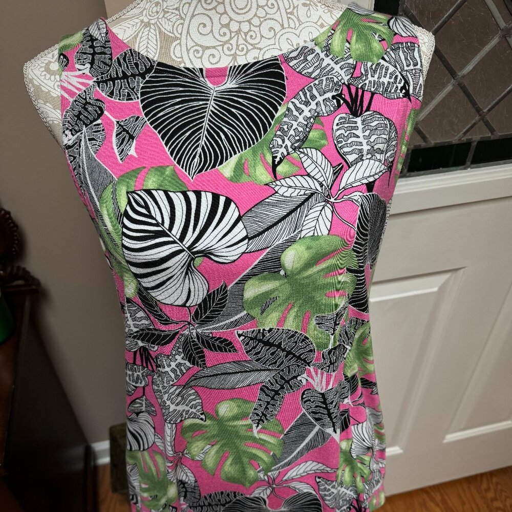 Palm Leaf Print Tank